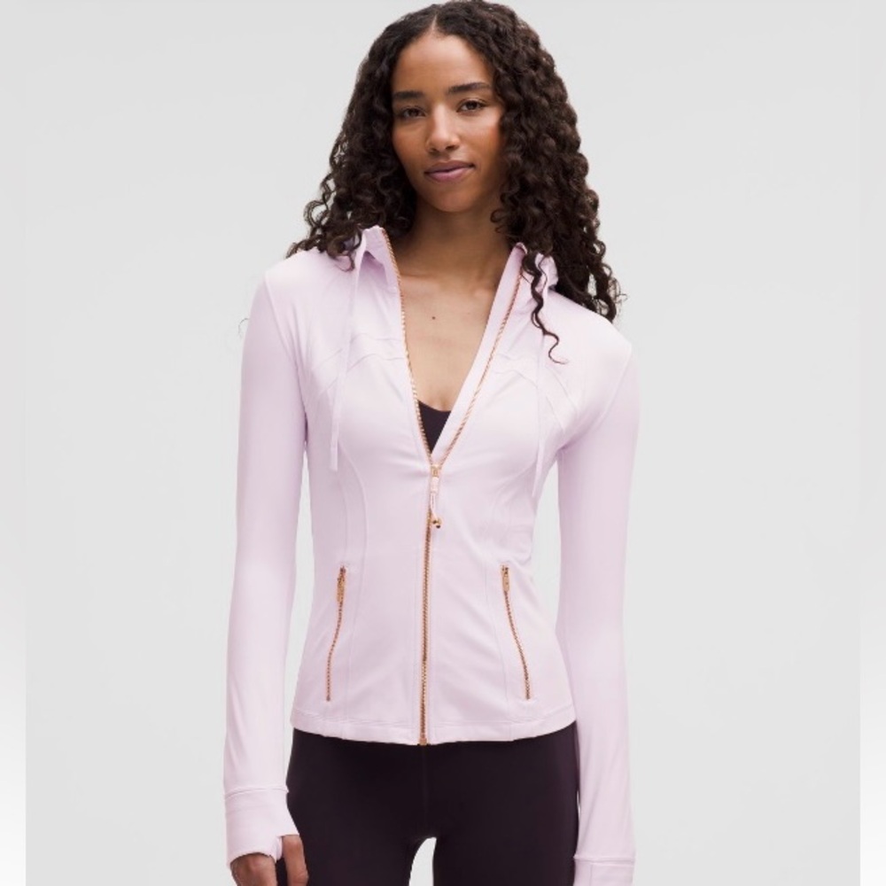Lululemon Pink Organza Hooded Define Jacket